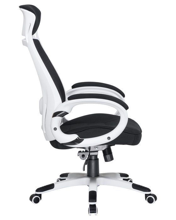 Офисное кресло для руководителей Steven бело-черного цвета - лучшие Офисные кресла в INMYROOM