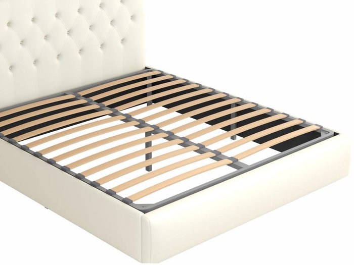 Кровать Амели 140х200 белого цвета с матрасом - лучшие Кровати для спальни в INMYROOM