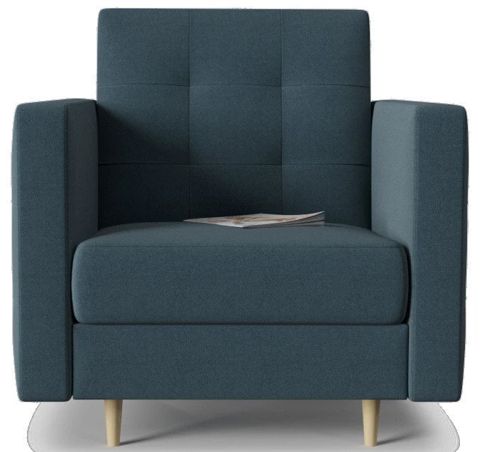 Кресло Godivo Blue темно-синего цвета - купить Интерьерные кресла по цене 17758.0