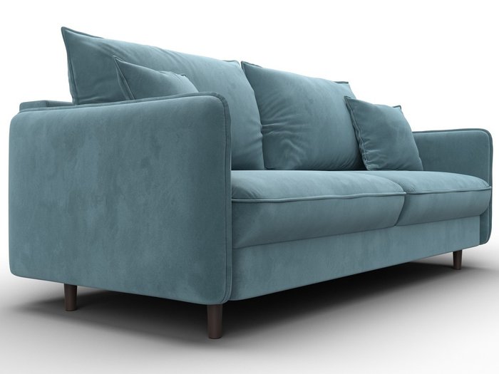 Диван-кровать Лига-064 бирюзового цвета - лучшие Прямые диваны в INMYROOM Диван-кровать Лига-064 бирюзового цвета - лучшие Прямые диваны в INMYROOM