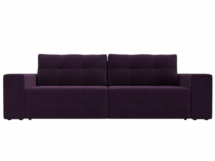 Прямой диван-кровать Перри фиолетового цвета - купить Прямые диваны по цене 57999.0