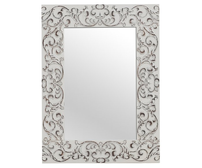 Настенное зеркало в деревянной раме 
