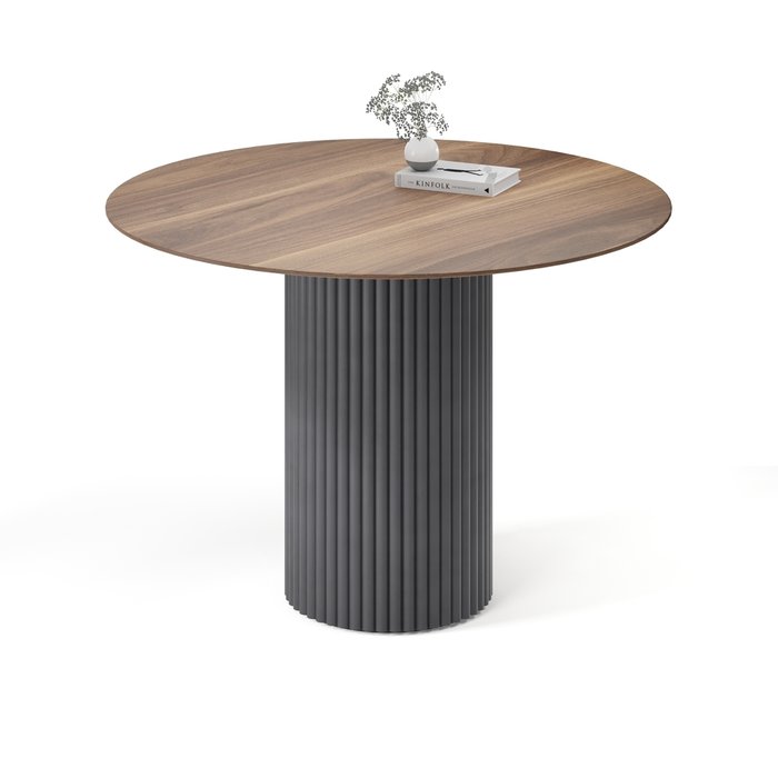 Обеденный стол Фелис коричнево-черного цвета - купить Обеденные столы по цене 57408.0