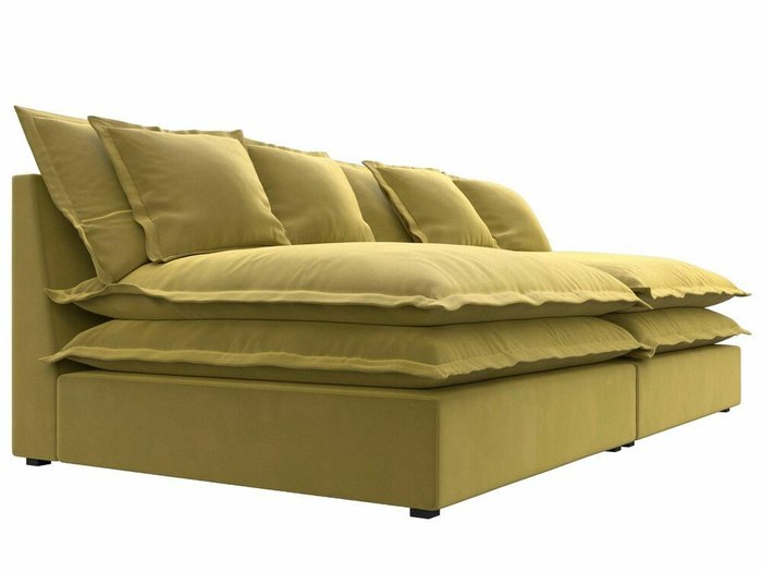 Диван Лига 040 желтого цвета - лучшие Прямые диваны в INMYROOM