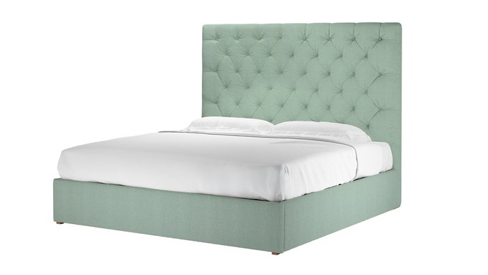 Кровать Сиена 160х200 мятного цвета - купить Кровати для спальни по цене 56100.0