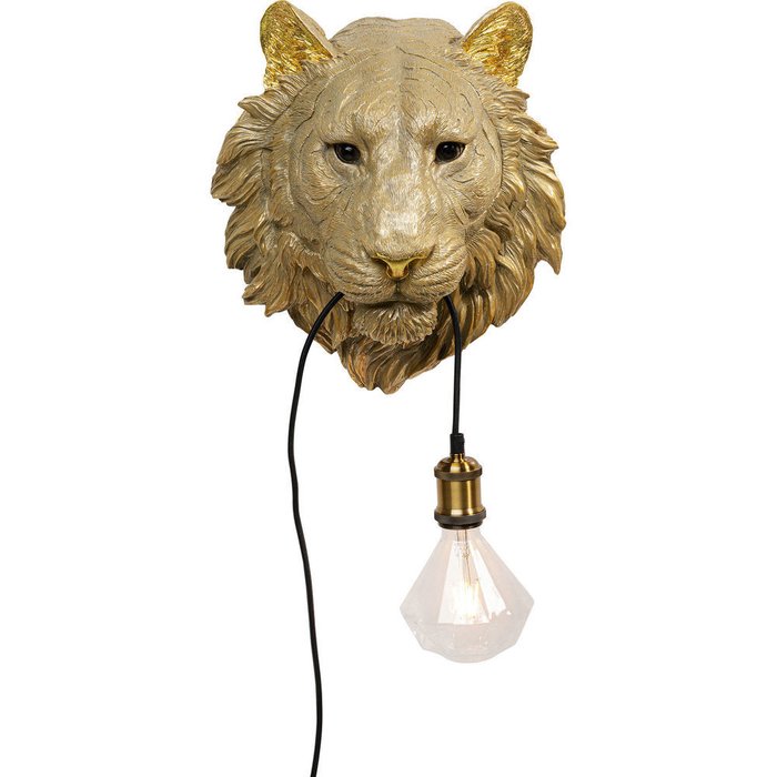 Бра Face Tiger золотого цвета - купить Бра и настенные светильники по цене 28300.0