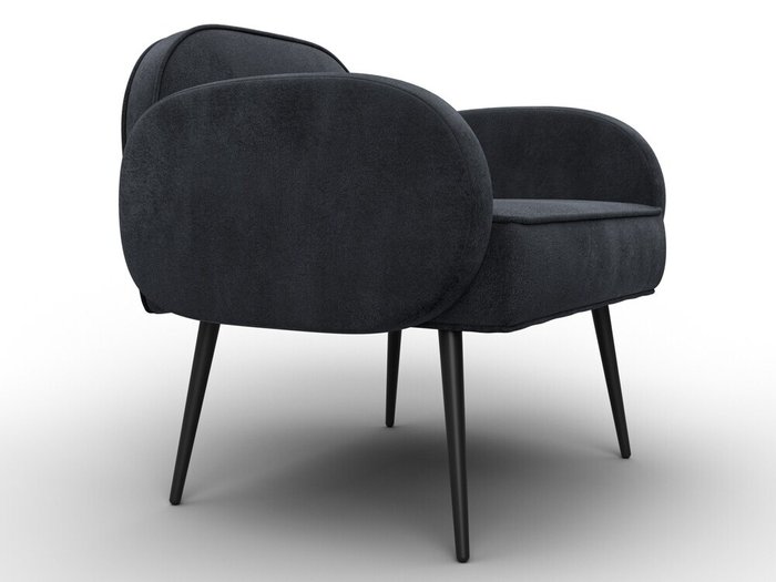 Кресло Лига-086 темно-серого цвета - лучшие Интерьерные кресла в INMYROOM