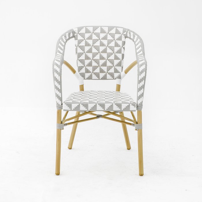 Садовый стул Сен-Жермен серо-белого цвета - купить Садовые стулья по цене 13990.0