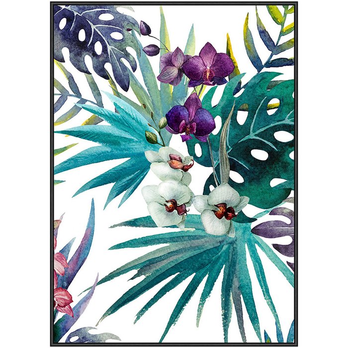 Панно Tropic Flower в деревянной раме Панно Tropic Flower в деревянной раме