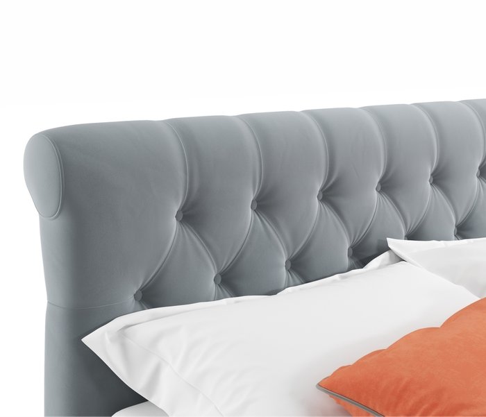 Кровать Ameli 160х200 с подъемным механизмом серого цвета - лучшие Кровати для спальни в INMYROOM