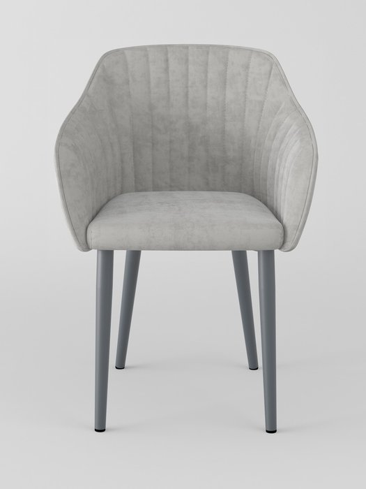 Стул Шандон серого цвета - лучшие Обеденные стулья в INMYROOM