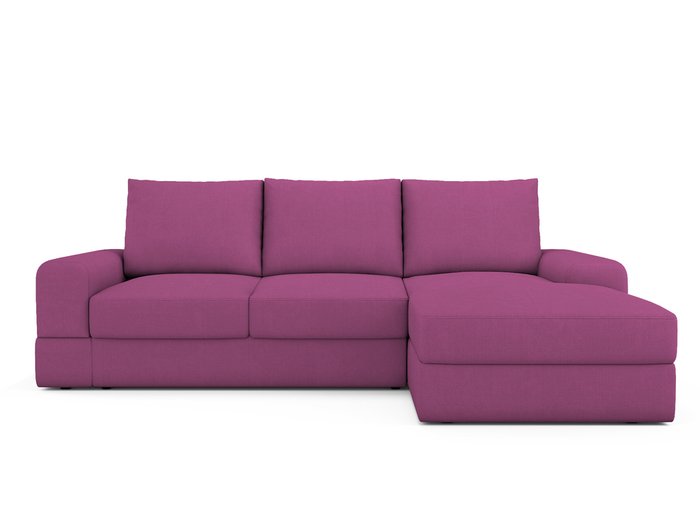 Угловой Диван-кровать Elke правый пурпурного цвета