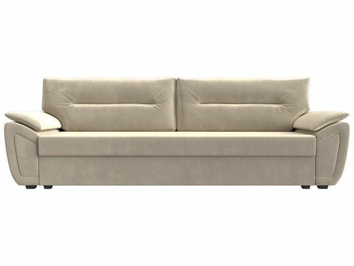Прямой диван-кровать Нэстор Лайт бежевого цвета - купить Прямые диваны по цене 29999.0