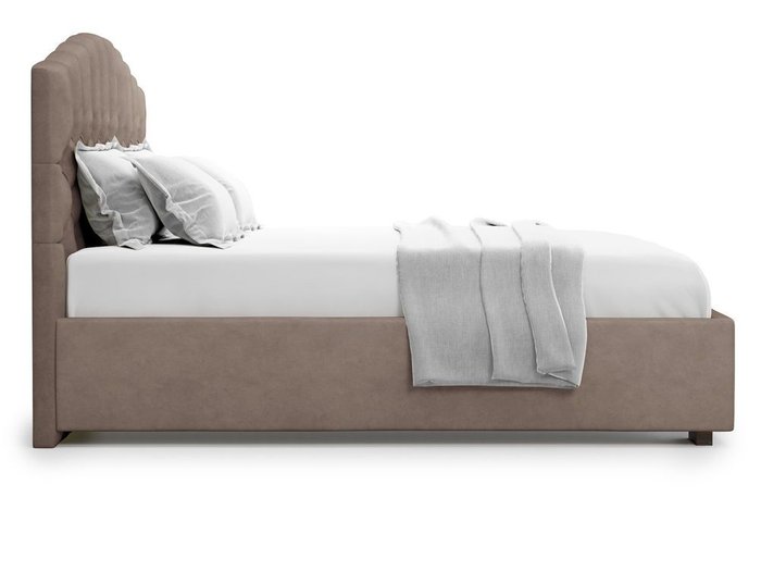 Кровать с подъемным механизмом Lugano 180х200 темно-бежевого цвета - лучшие Кровати для спальни в INMYROOM