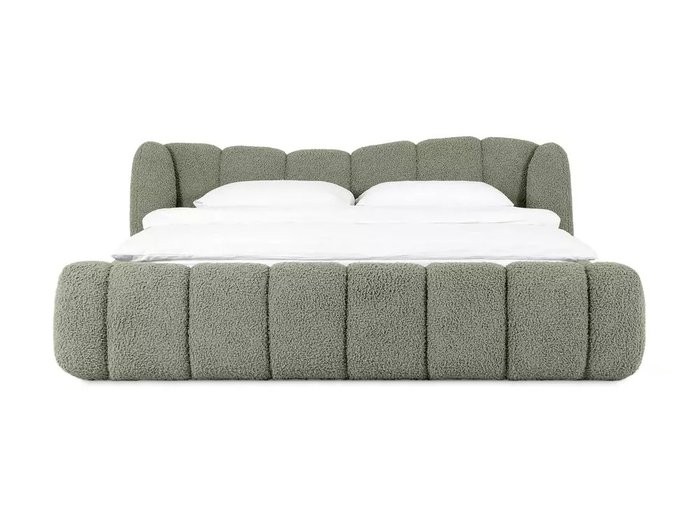 Кровать Litta 160х200 зеленого цвета без подъемного механизма - купить Кровати для спальни по цене 147000.0
