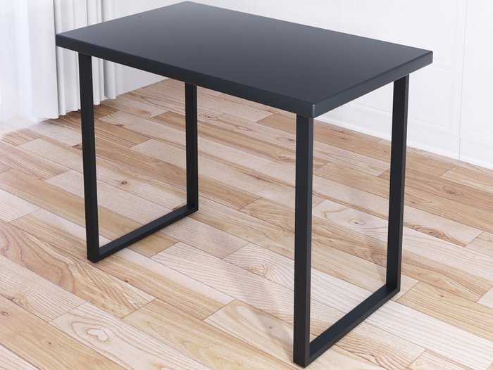 Стол обеденный Лофт 110х60 со столешницей цвета антрацит - купить Обеденные столы по цене 10771.0