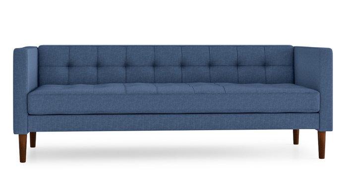 Диван Рио 2 синего цвета - купить Прямые диваны по цене 29800.0