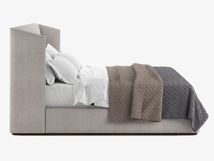 Кровать Alessia Fabric 180х200 светло-серого цвета - лучшие Кровати для спальни в INMYROOM
