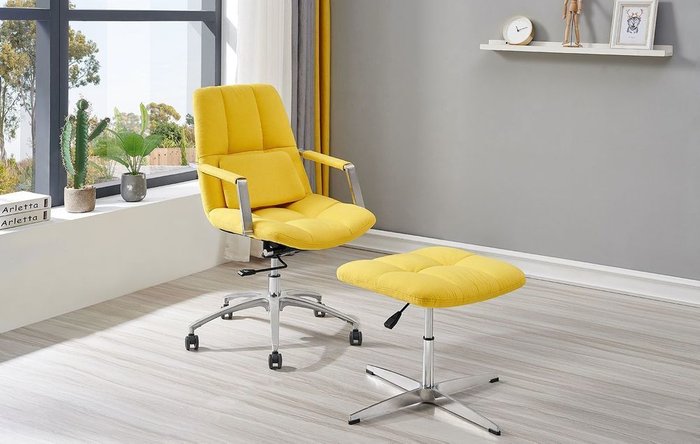 Кресло Taylor желтого цвета - купить Офисные кресла по цене 29802.0