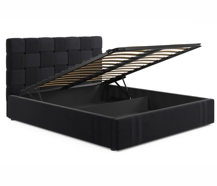 Кровать Tiffany 160х200 с подъемным механизмом черного цвета - купить Кровати для спальни по цене 43900.0