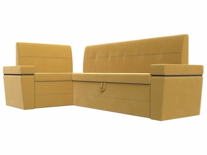 Угловой диван-кровать Деметра желтого цвета левый угол - лучшие Угловые диваны в INMYROOM