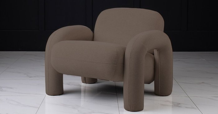 Кресло Bubo темно-серого цвета - купить Интерьерные кресла по цене 61900.0