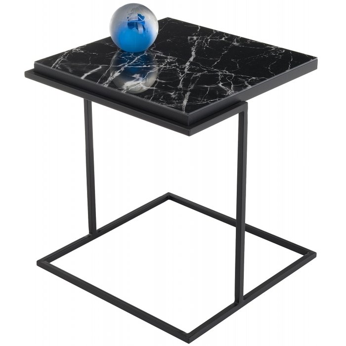 Кофейный столик Сноу черного цвета - купить Кофейные столики по цене 5200.0
