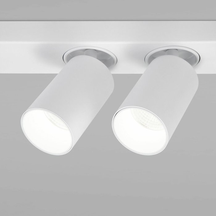 Светодиодный светильник 20139/2 LED белый Flank - лучшие Накладные споты в INMYROOM