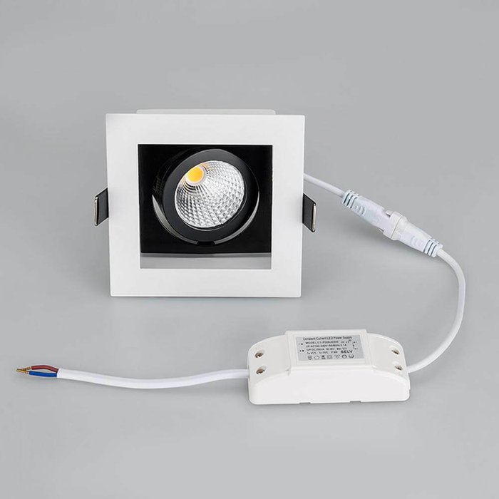 Встраиваемый светильник CL-KARDAN 024126 (металл, цвет белый) - купить Встраиваемые споты по цене 4611.0