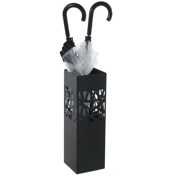 Корзина для зонтов Чёрный Квадратный 15 x 49 x 15 cm - купить Подставки для зонтов по цене 6096.0