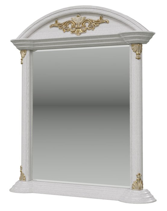 Настенное зеркало Да Винчи белого цвета - купить Настенные зеркала по цене 11721.0