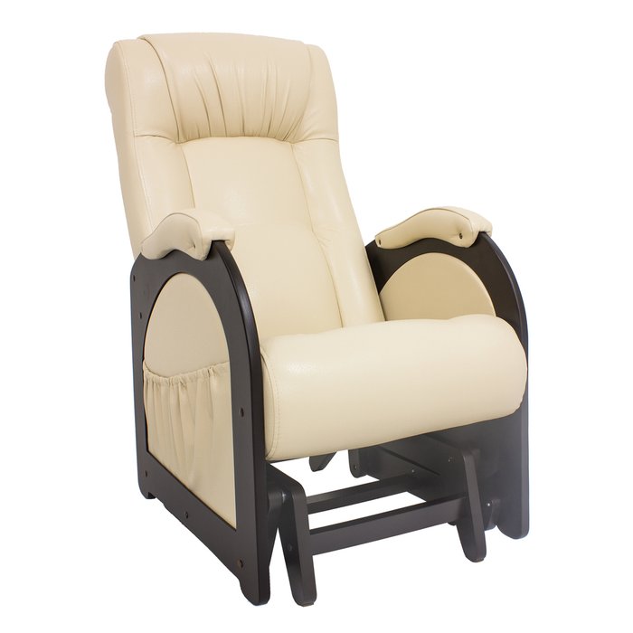 Кресло-глайдер для отдыха Модель 48 без лозы венге/PolarisBeige