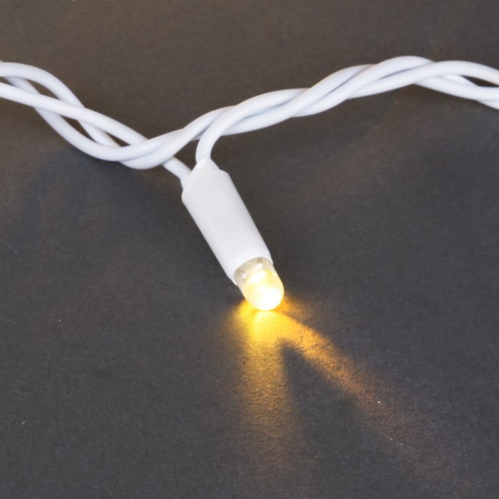 A-047B WW гирлянда светодиодная, провод белый, 30м, 300LED, влагозащищенная, IP65 - купить Гирлянды по цене 6610