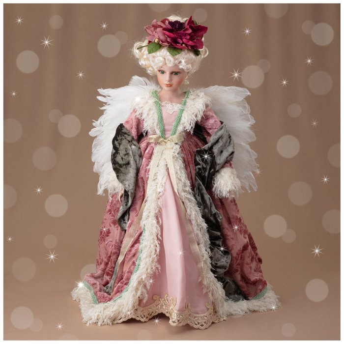 Кукла декоративная Волшебная фея розового цвета - лучшие Фигуры и статуэтки в INMYROOM