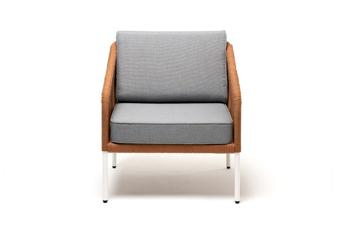 Кресло Канны оранжево-серого цвета - купить Садовые кресла по цене 62212.0
