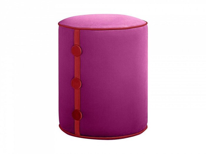 Пуф Drum Button розового цвета