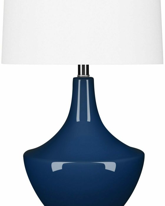 Настольная лампа Милис бело-синего цвета - лучшие Настольные лампы в INMYROOM