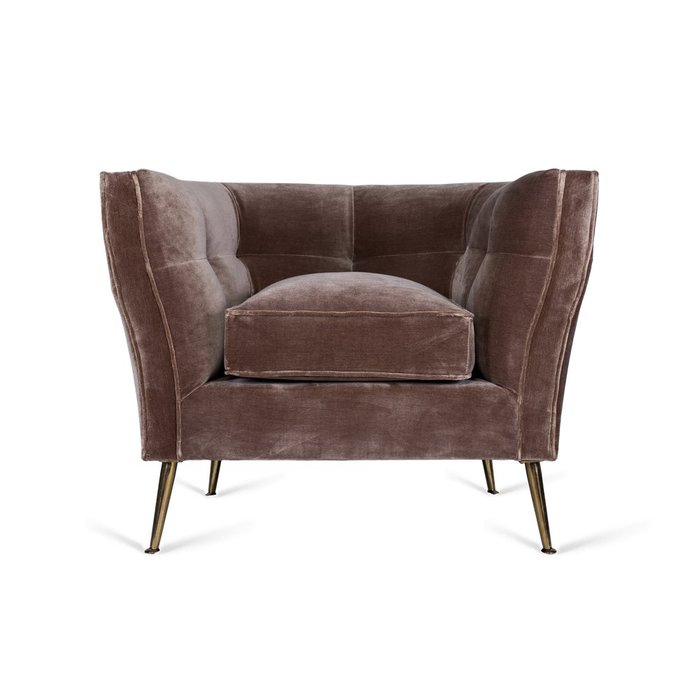 Кресло Luxury коричневого цвета - лучшие Интерьерные кресла в INMYROOM