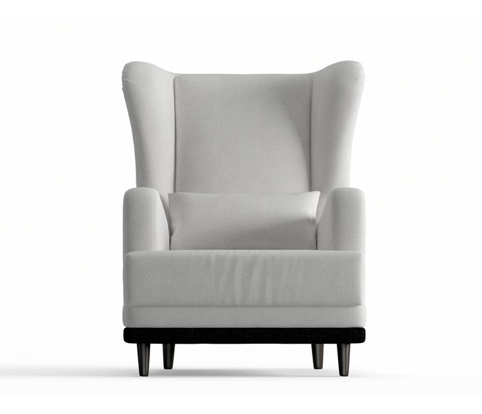 Кресло Грэмми в обивке из велюра белого цвета - купить Интерьерные кресла по цене 10190.0