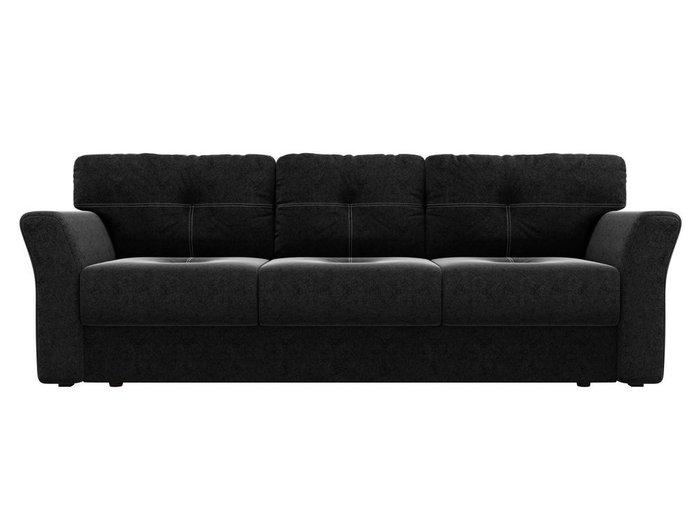 Прямой диван-кровать Манхеттен черного цвета - купить Прямые диваны по цене 40590.0