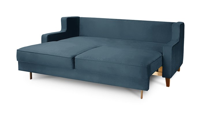 Диван-кровать Неаполь синего цвета - лучшие Прямые диваны в INMYROOM