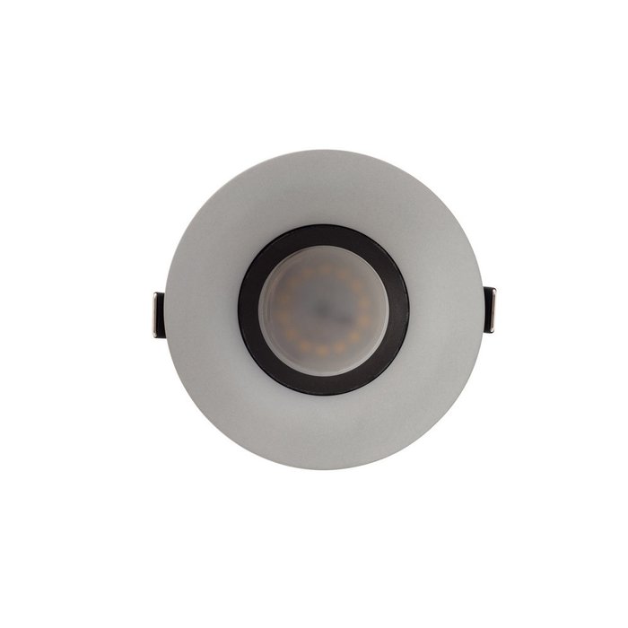 Точечный встраиваемый светильник серого цвета - купить Встраиваемые споты по цене 1200.0