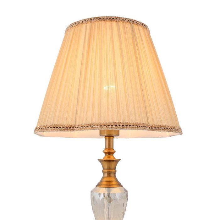 Настольная лампа Vezzo с бежевым абажуром - купить Настольные лампы по цене 7480.0