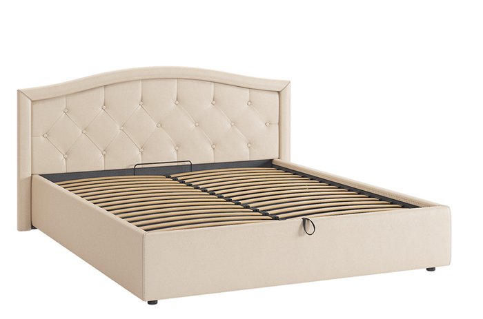 Кровать Верона 160х200 кремового цвета с подъемным механизмом - купить Кровати для спальни по цене 32780.0
