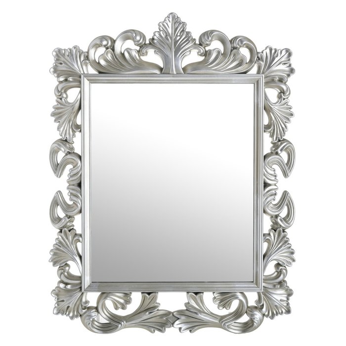 Зеркало настенное 39х50 в раме серебряного цвета