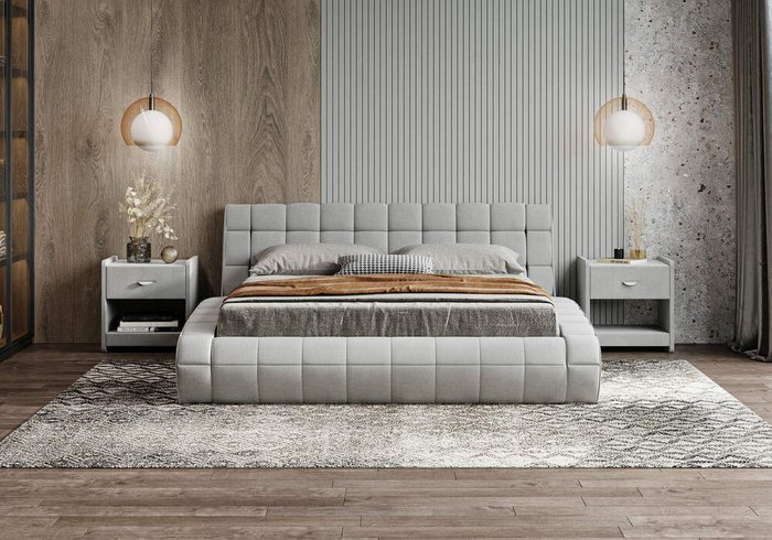 Кровать Milano 180х200 темно-синего цвета без основания и подъемного механизма - лучшие Кровати для спальни в INMYROOM