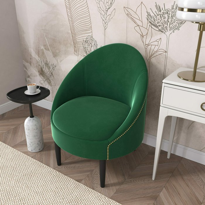 Кресло Мадрид изумрудного цвета - лучшие Интерьерные кресла в INMYROOM
