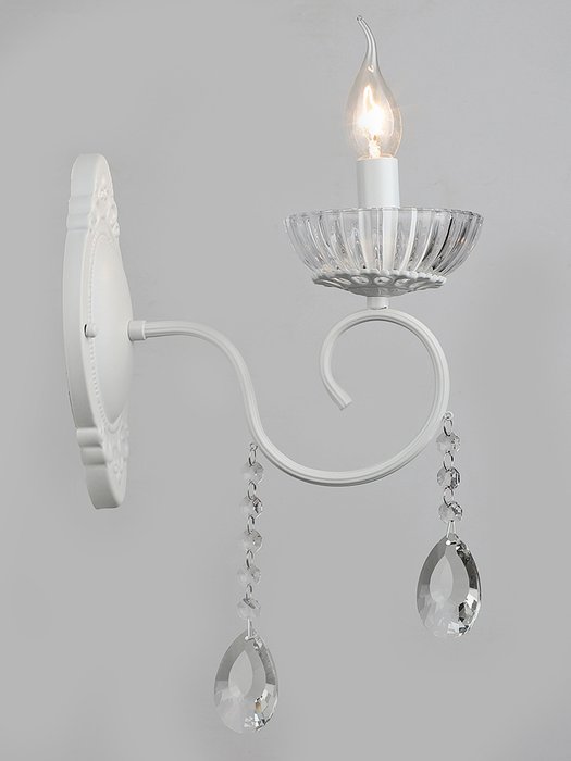 Бра 04461-0.2-01 (металл, цвет белый) - лучшие Бра и настенные светильники в INMYROOM