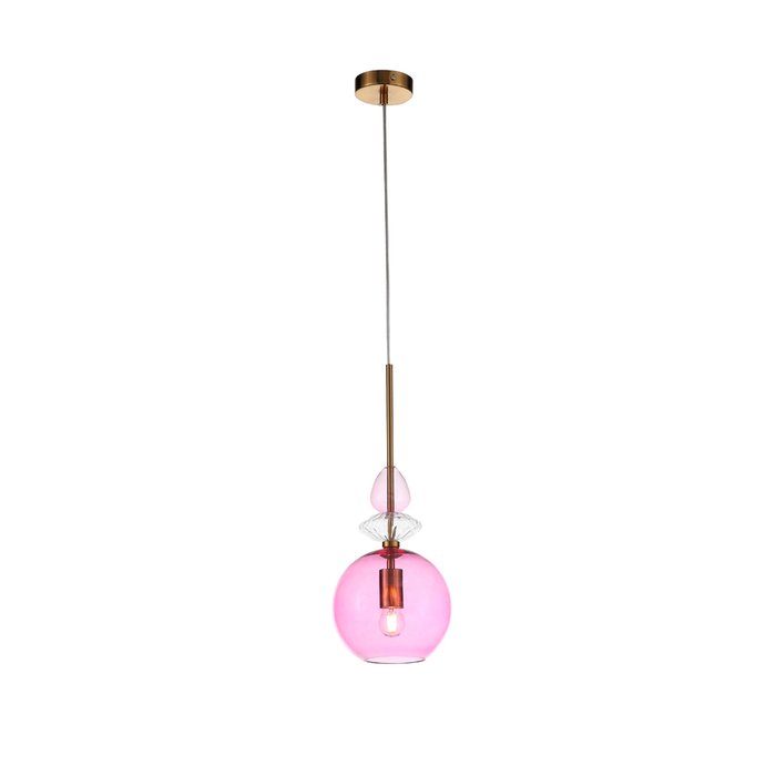 Подвесной светильник   Illuvio с плафоном розового цвета