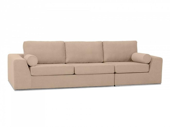 Угловой диван-кровать Igarka светло-коричневого цвета - купить Угловые диваны по цене 151900.0